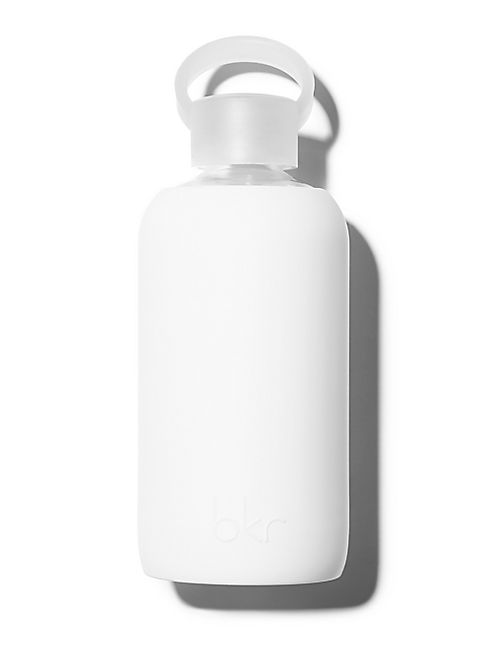 bkr - Winter Opaque White Glass Water Bottle/16 oz.