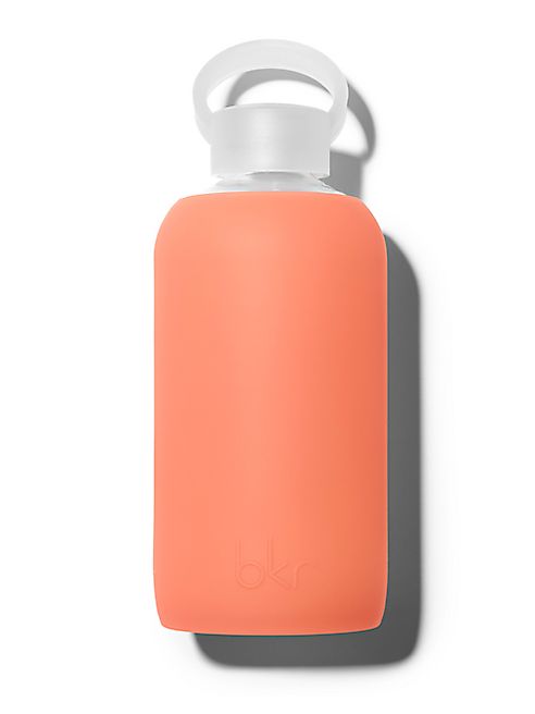 bkr - Glow Sheer Warm Orange Glass Water Bottle/16 oz.