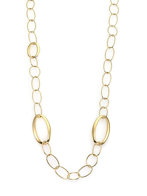 IPPOLITA - Glamazon 18K Yellow Gold Mixed Oval Link Necklace