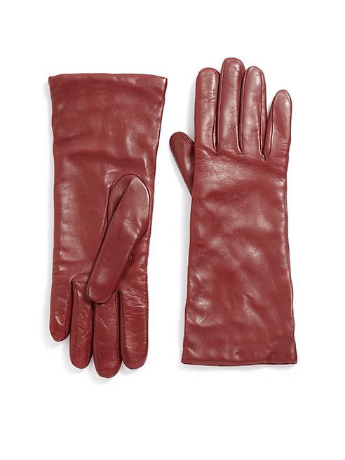 Saks Fifth Avenue Collection - Cashmere-Lined Leather Gloves