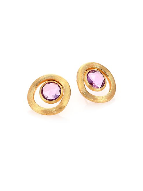 Marco Bicego - Jaipur Color Amethyst & 18K Yellow Gold Stud Earrings