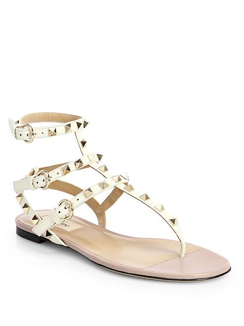 Valentino - Rockstud Gladiator Thong Sandals