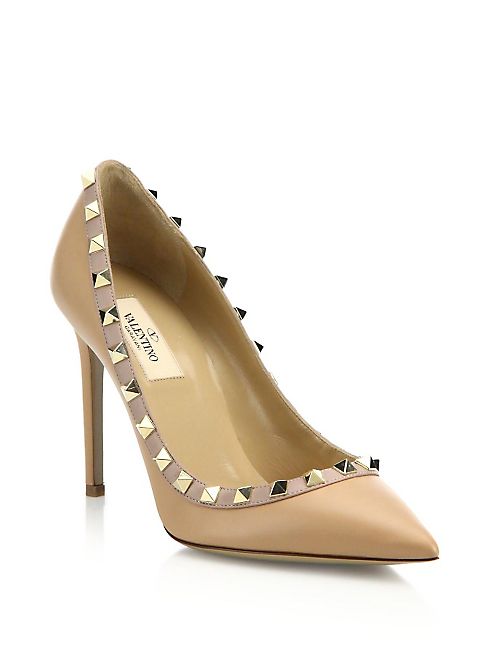 Valentino - Leather Rockstud Pumps