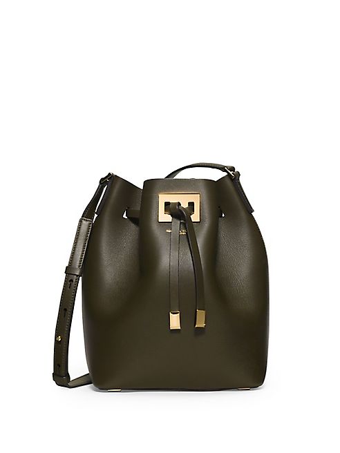 Michael Kors Collection - Miranda Medium Leather Bucket Bag