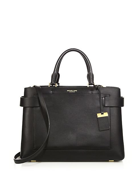 Michael Kors Collection - Audrey Large Leather Satchel