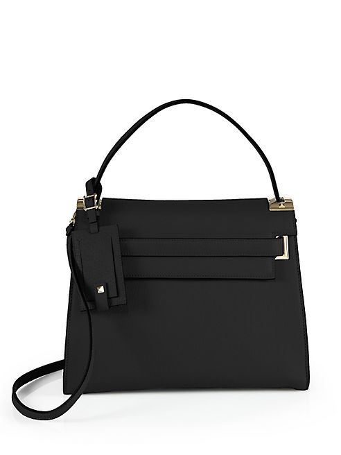 Valentino - Leather Top-Handle Satchel