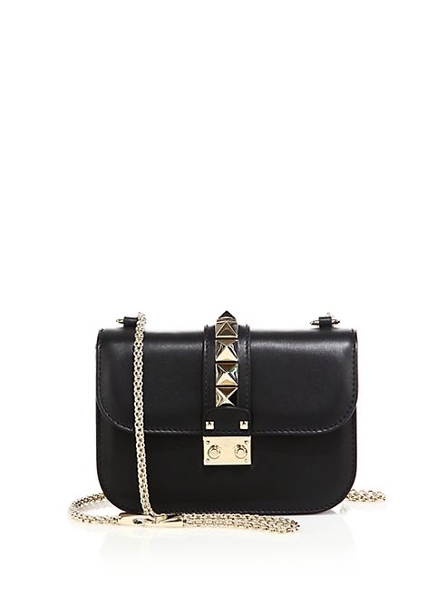 Valentino - Rocklock Small Leather Crossbody Bag