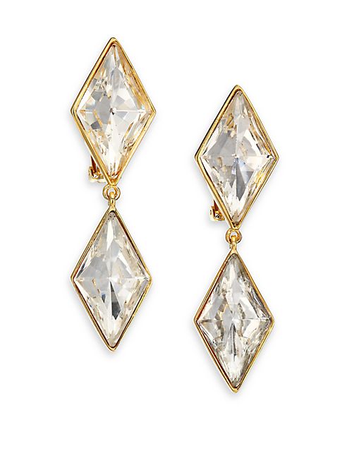 Kenneth Jay Lane - Jeweled Kite Drop Earrings