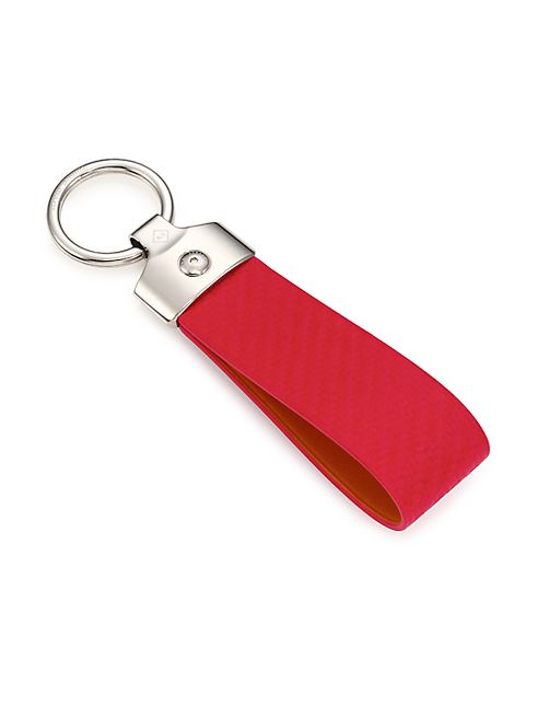 dunhill - Chassis Patterned Leather Keyfob