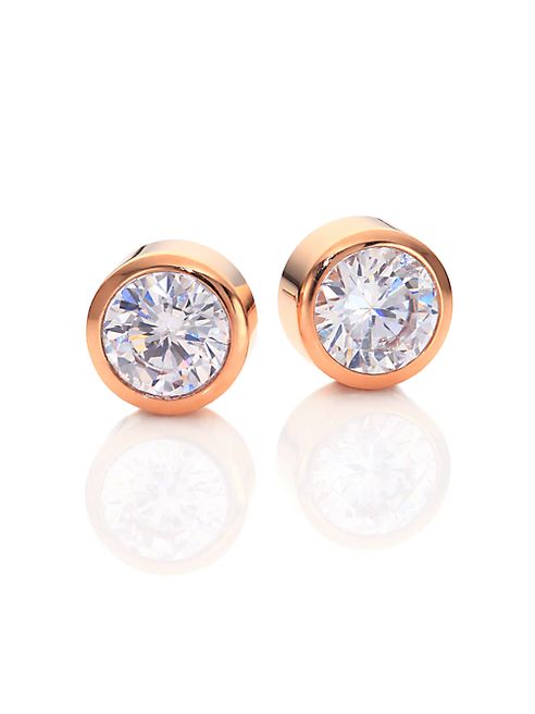 Michael Kors - Park Avenue Glam Jeweled Stud Earrings/Rose Goldtone