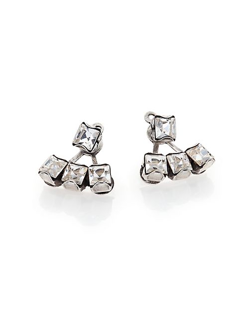 DANNIJO - Donna Crystal Ear Jacket & Stud Earrings Set