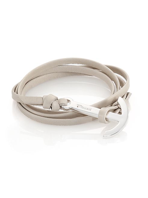 Miansai - Anchor Leather Wrap Bracelet