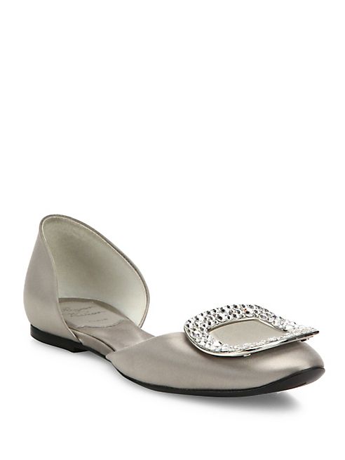 Roger Vivier - Ballerine Chips Satin d'Orsay Flats