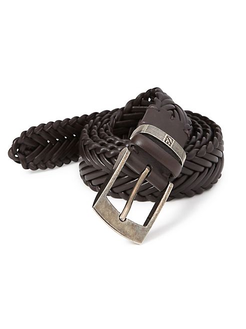 Ermenegildo Zegna - Herringbone Braided Leather Belt