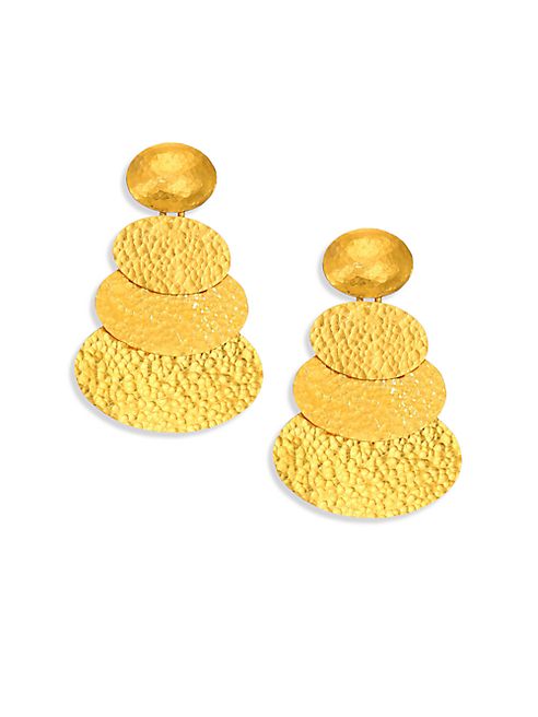 GURHAN - Mango 24K Yellow Gold Layered Drop Earrings