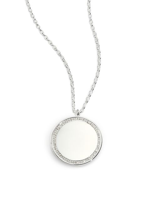 Astley Clarke - Cosmos Diamond & Sterling Silver Medium Locket Necklace