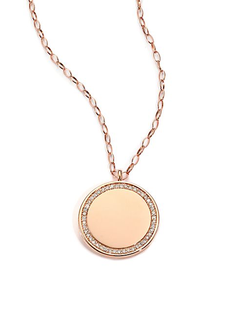 Astley Clarke - Cosmos Diamond & 14K Rose Gold Medium Locket Necklace