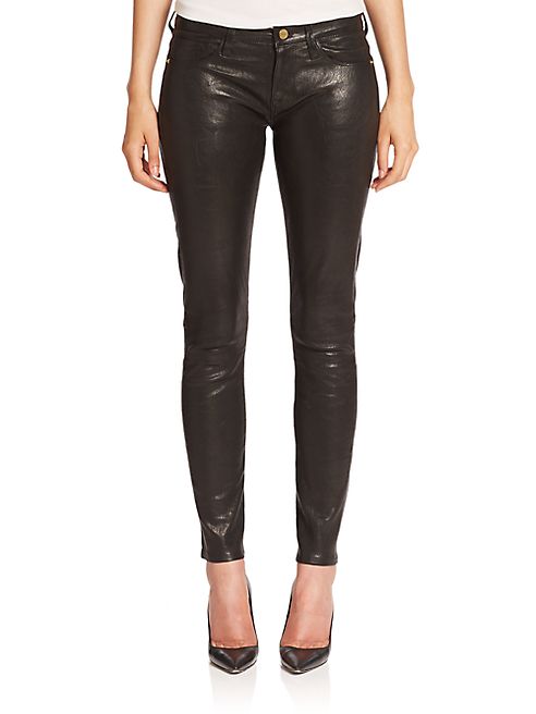 FRAME - Le Leather Skinny Pants