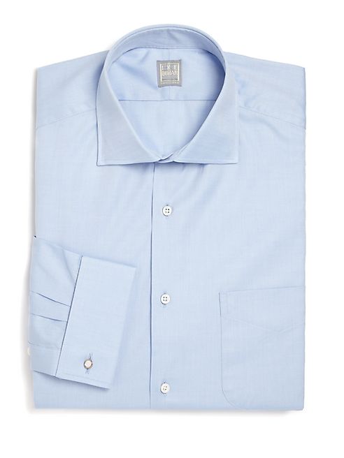 Ike Behar - Regular-Fit Solid Twill Dress Shirt