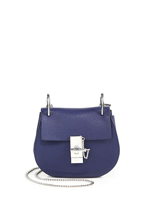 Chloé - Drew Mini Leather Saddle Crossbody Bag