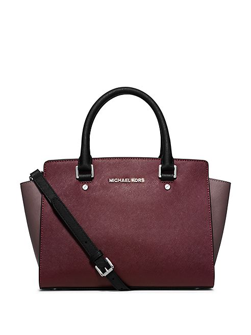 MICHAEL MICHAEL KORS - Selma Medium Multicolor Saffiano Leather Satchel