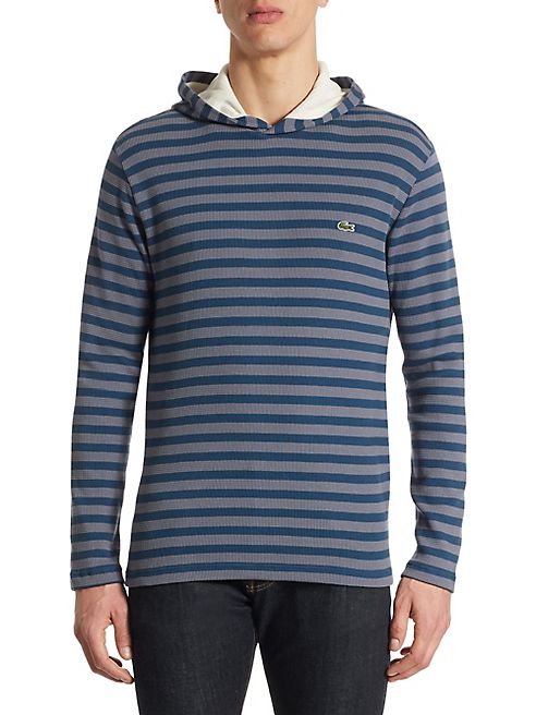 Lacoste - Striped Hooded T-Shirt