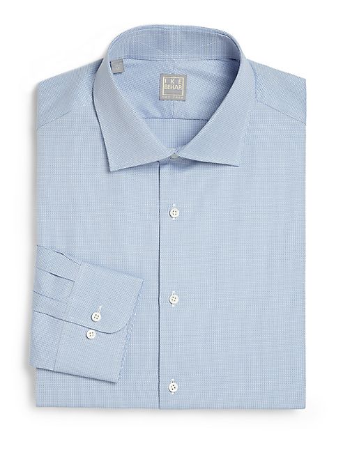 Ike Behar Gold Collection - Herringbone Dress Shirt