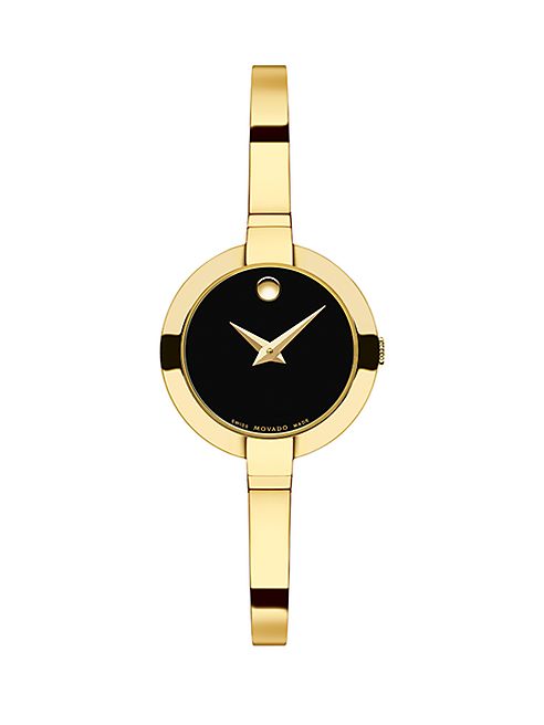 Movado - Bela Goldtone Stainless Steel Bangle Bracelet Watch