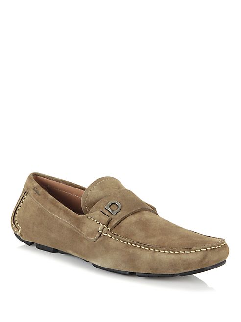 Salvatore Ferragamo - Gancini Suede Drivers