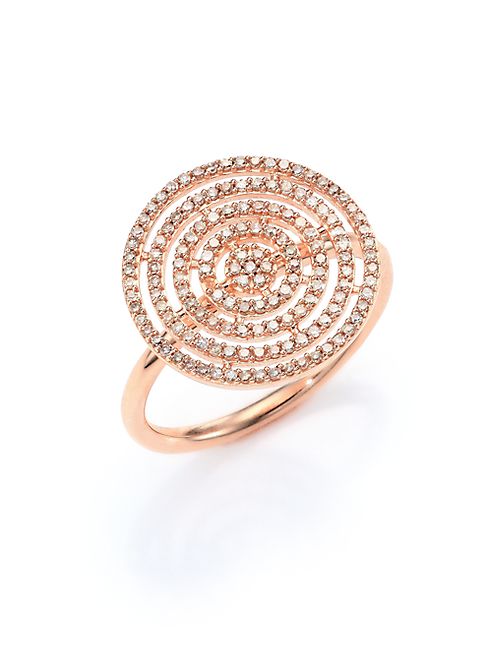 Astley Clarke - Icon Aura Grey Diamond & 14K Rose Gold Ring