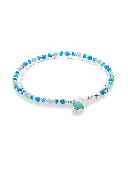 Astley Clarke - Biography Turquoise, Appatite, Amazonite & Sterling Silver Beaded Friendship Bracelet