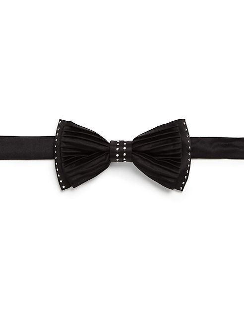 Vitaliano - Crystal Dot Silk Bow Tie