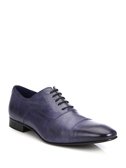 Saks Fifth Avenue Collection - Cap Toe Leather Oxfords