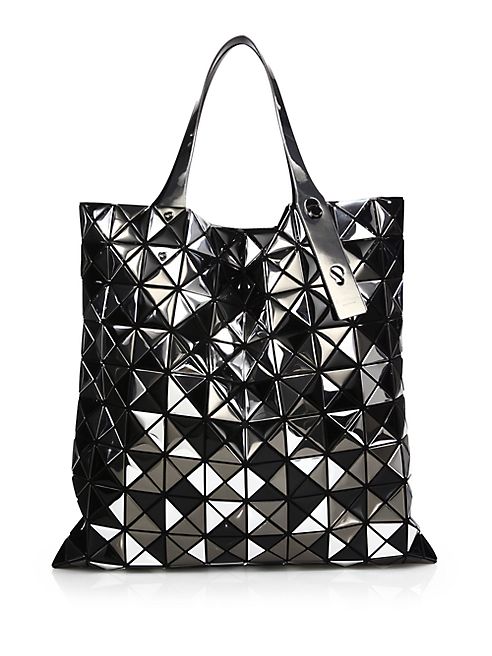 Bao Bao Issey Miyake - Platinum Mix Faux Patent Leather Tote