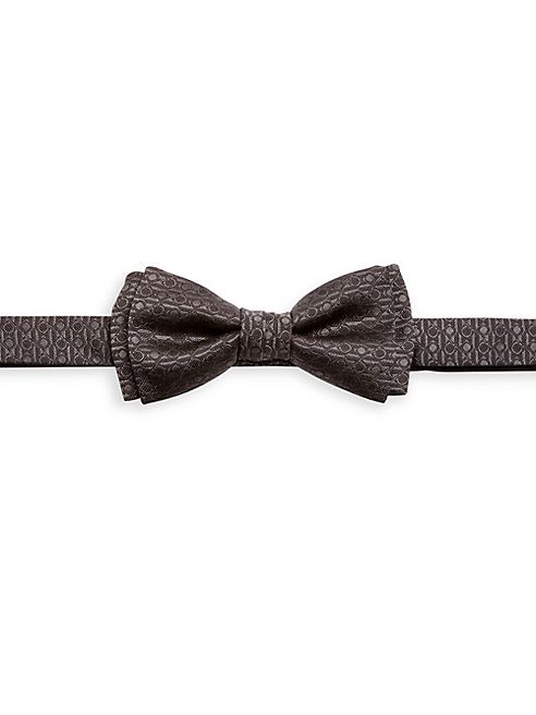 Salvatore Ferragamo - Geometric-Print Pre-Tied Bow Tie