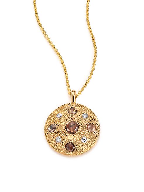 De Beers - Talisman Core Diamond & 18K Yellow Gold Pendant Necklace