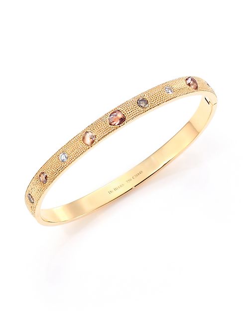 De Beers - Talisman Core Diamond & 18K Yellow Gold Bangle Bracelet