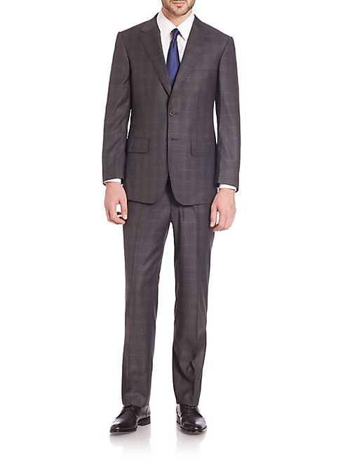 LUTWYCHE - Checked Wool Suit