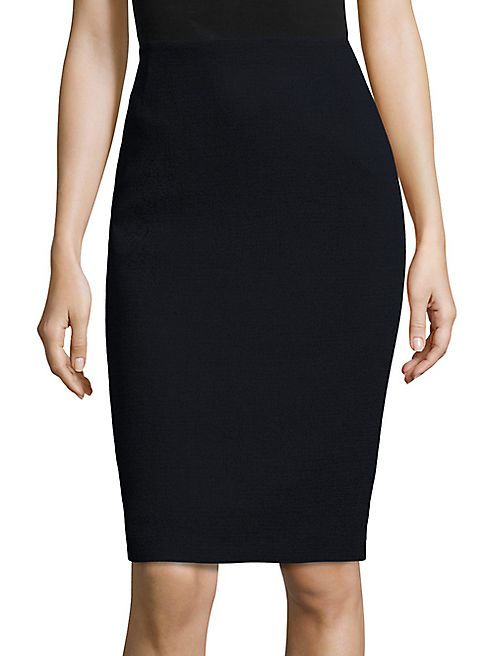 Lafayette 148 New York - Nouveau Crepe Wool Pencil Skirt