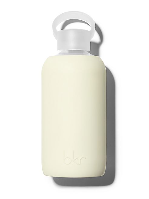 bkr - Butter Opaque Pastel Light Yellow Glass Water Bottle/16 oz.