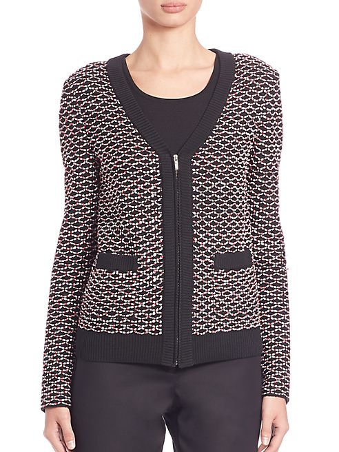 St. John - Rib-Trimmed Knit Jacket