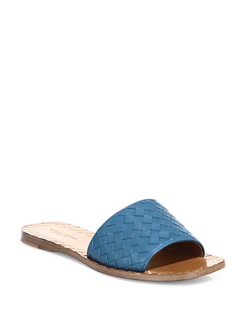 Bottega Veneta - Intrecciato Leather Slides