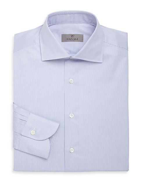 Canali - Hairline Striped Cotton Dress Shirt