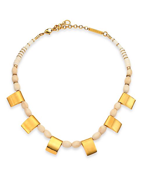 Lizzie Fortunato - Tortola Beaded Tile Necklace