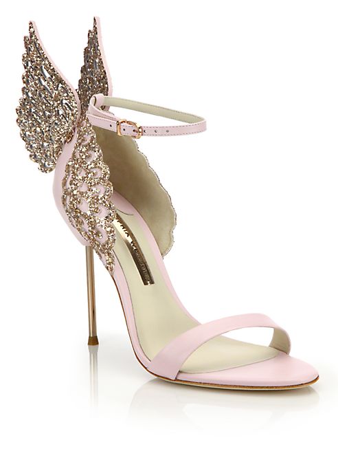 Sophia Webster - Evangeline Embellished Winged Leather Sandals