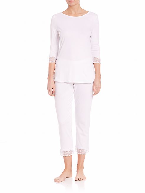 Hanro - Valencia Three-Quarter Cropped Pajamas