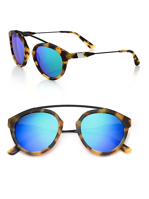 Westward Leaning - Flower 2 51MM Round Sunglasses