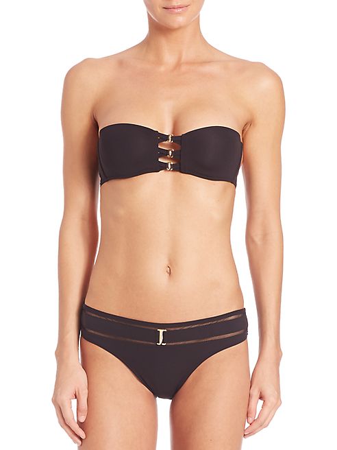 La Perla - Buckle-Front Bandeau Bikini Top