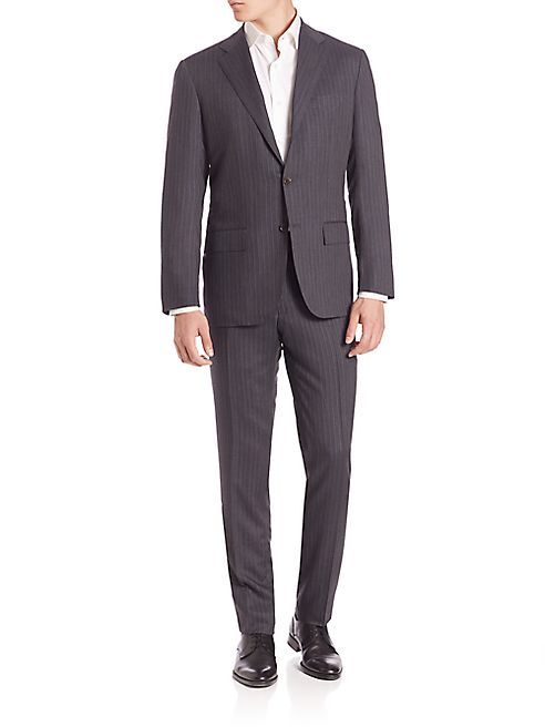 Kiton - Pinstriped Wool Suit