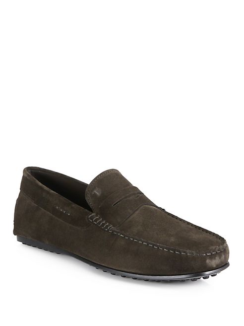 Tod's - City Gommini Penny Suede Drivers